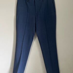 Perry Ellis Men's Blue Dress Pants 36 x 30 Slim Fit